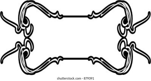 Ornamental Vector Panel/Frame 54 with very clean and exquisite details.