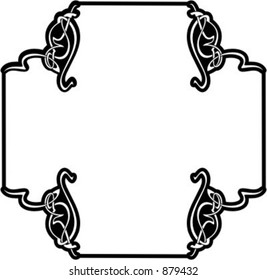 Ornamental Vector Panel/Frame 66 with very clean and exquisite details.