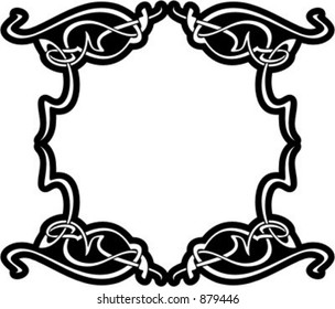 Ornamental Vector Panel/Frame 80 with very clean and exquisite details.