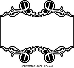 Ornamental Vector Panel/Frame 84 with very clean and exquisite details.