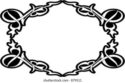 Ornamental Vector Panel/Frame 92 with very clean and exquisite details.