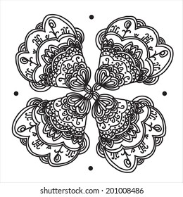 Ornamental vector pattern. Abstract element for your design