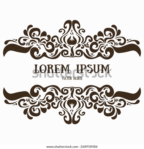 Ornamental Vector Pattern Frame Border Ornate Royalty Free Stock