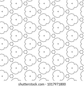 Ornamental vector pattern, seamless design