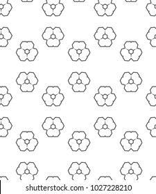 Ornamental vector pattern, seamless design