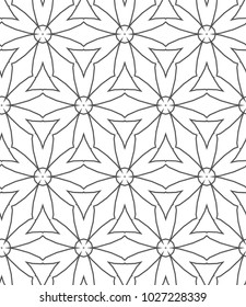 Ornamental vector pattern, seamless design