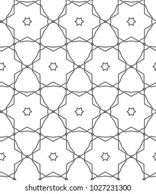 Ornamental vector pattern, seamless design