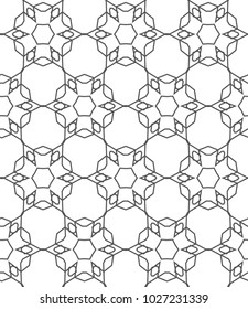 Ornamental vector pattern, seamless design