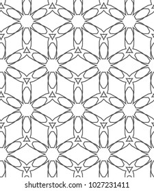 Ornamental vector pattern, seamless design