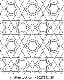 Ornamental vector pattern, seamless design