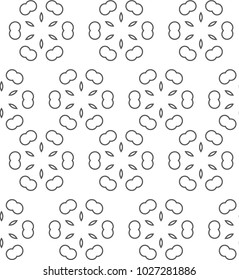 Ornamental vector pattern, seamless design