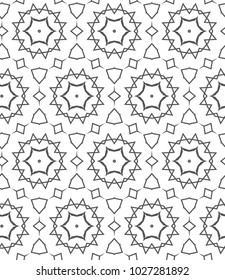 Ornamental vector pattern, seamless design