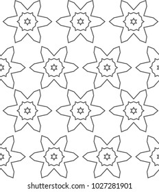 Ornamental vector pattern, seamless design