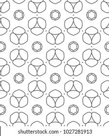 Ornamental vector pattern, seamless design