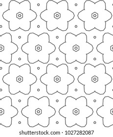 Ornamental vector pattern, seamless design