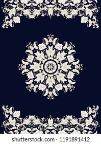 Ornamental  vector rosette - snowflake, mandala