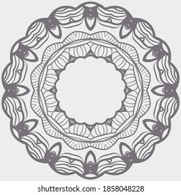 Rosettes vectoriales ornamentales. Resumen de diseño floral