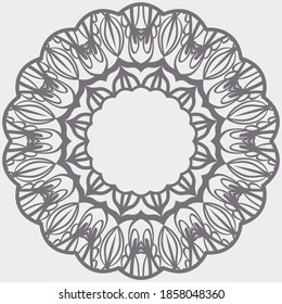 Rosettes vectoriales ornamentales. Resumen de diseño floral