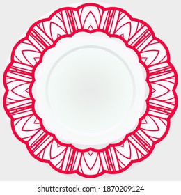 Ornamental vector rosettes. Abstract floral design. Can Be Used For Textile, Greeting Card, Coloring Book, Phone Case Print.