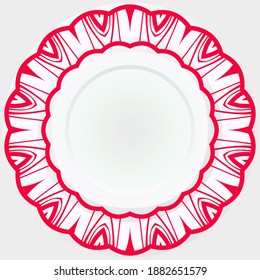 Ornamental vector rosettes. Abstract floral design. Can Be Used For Textile, Greeting Card, Coloring Book, Phone Case Print.