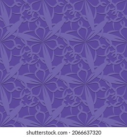 Ornamental vector seamless pattern background