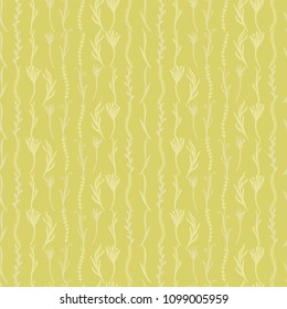 Ornamental Vector Spring Green Leaves Texture Background, Repeating Seamless Pattern, Delightful Illustration of Transparent Leaf Branches for Natural Fabric, Scrapbooking, Home Decor & Web Stationery