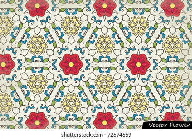 Ornamental vector wallpaper
