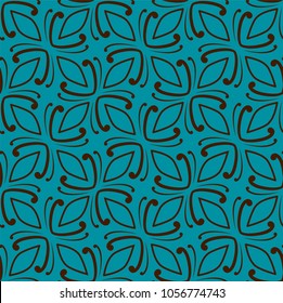 Ornamental victorian seamless pattern. Vector floral abstract texture.