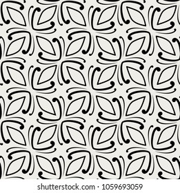 Ornamental victorian seamless pattern. Vector floral abstract texture.