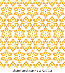 Ornamental victorian seamless pattern. Vector floral abstract texture. Snowflake background.