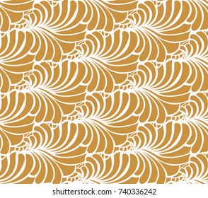 Ornamental victorian seamless pattern. Vector floral abstract texture.