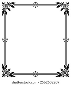 Ornamental vintage borders and frames decorative background.