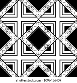 Ornamental vintage seamless pattern. Vector abstract background.