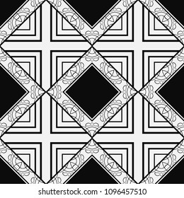 Ornamental vintage seamless pattern. Vector abstract background.