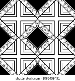 Ornamental vintage seamless pattern. Vector abstract background.