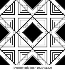 Ornamental vintage seamless pattern. Vector abstract background.