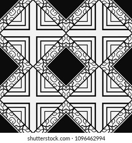 Ornamental vintage seamless pattern. Vector abstract background.