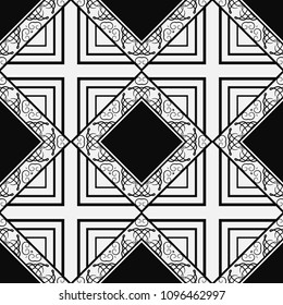 Ornamental vintage seamless pattern. Vector abstract background.