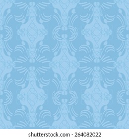 Ornamental wallpaper with seamless pattern