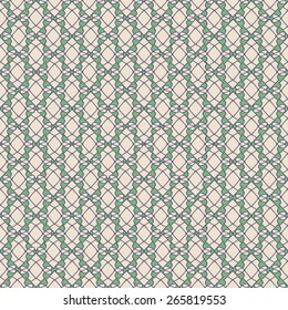 Ornamental wallpaper with seamless pattern