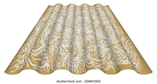 Ornamental wavy surface