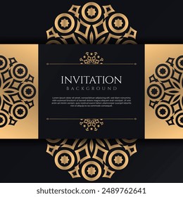 Ornamental wedding invitation with elegant style. - Vector.