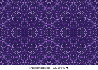 Diseño de patrones ornamentales para envolver papel, tapicería, tela, decoración y fondo. Ilustración vectorial del arte de línea de geometría.