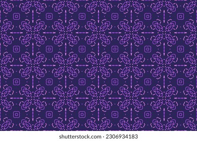 Ornamentanl Pattern Design for wrapping paper, wallpaper, fabric, decorating and backdrop. Vector Illustration of geometry line art.