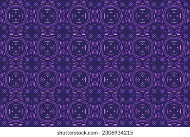 Ornamentanl Pattern Design for wrapping paper, wallpaper, fabric, decorating and backdrop. Vector Illustration of geometry line art.
