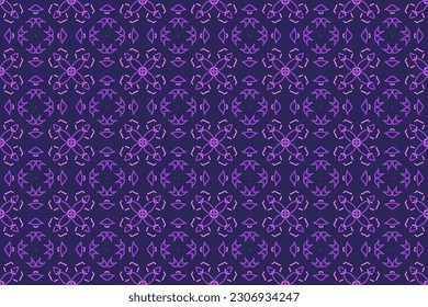 Diseño de patrones ornamentales para envolver papel, tapicería, tela, decoración y fondo. Ilustración vectorial del arte de línea de geometría.
