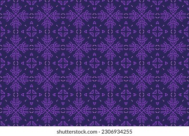 Ornamentanl Pattern Design for wrapping paper, wallpaper, fabric, decorating and backdrop. Vector Illustration of geometry line art.