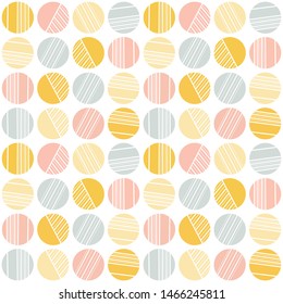 Ornamented circle seamless pattern. Can be used for postcards, invitations, advertising, web, textile and other.