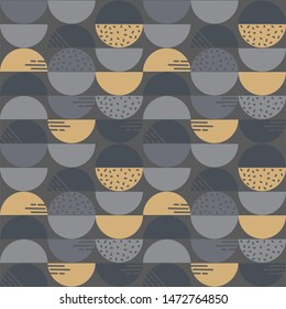 Ornamented circle seamless pattern. Can be used for postcards, invitations, advertising, web, textile and other.