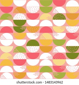 Ornamented circle seamless pattern. Can be used for postcards, invitations, advertising, web, textile and other.